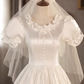 Robe de mariée beauté A-Line, décolleté en cœur, plissée, D3302