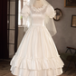 Robe de mariée beauté A-Line, décolleté en cœur, plissée, D3302