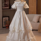 Robe de mariée beauté A-Line, décolleté en cœur, plissée, D3302