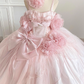 Sweet Prom Dress Spaghetti Straps Tulle Pleated Ball Gown Evening Dress Quinceanera Dress    D3692