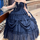 New Arrival Prom Dress Dark Blue Spaghetti Straps Pleated Ball Gown Evening Dress Quinceanera Dress    D3693