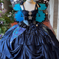 New Arrival Prom Dress Dark Blue Spaghetti Straps Pleated Ball Gown Evening Dress Quinceanera Dress    D3693