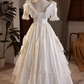 Robe de mariée beauté A-Line, décolleté en cœur, plissée, D3302