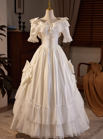 Robe de mariée beauté A-Line, décolleté en cœur, plissée, D3302