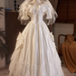 Robe de mariée beauté A-Line, décolleté en cœur, plissée, D3302