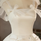 Robe de mariée beauté A-Line, décolleté en cœur, plissée, D3302