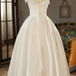 Robe de mariée beauté A-Line, décolleté en cœur, plissée, D3302