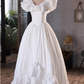 Robe de mariée beauté A-Line, décolleté en cœur, plissée, D3302