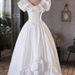 Robe de mariée beauté A-Line, décolleté en cœur, plissée, D3302