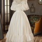 Robe de mariée beauté A-Line, décolleté en cœur, plissée, D3302