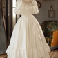Robe de mariée beauté A-Line, décolleté en cœur, plissée, D3302