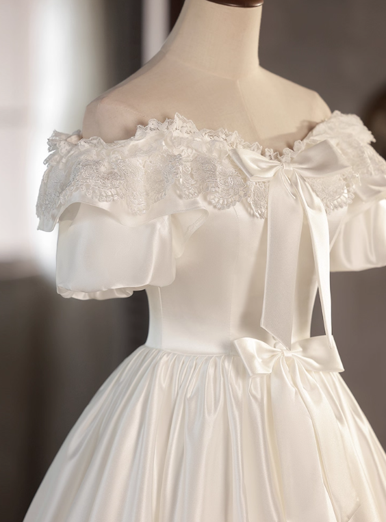Beauty Brautkleid A-Linie Herzausschnitt Plissee Brautkleid D3302