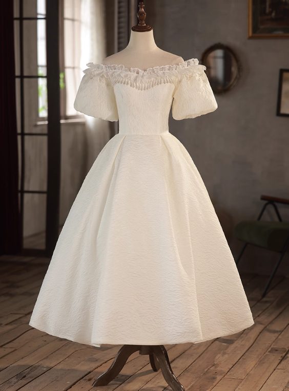 Beauty Brautkleid A-Linie Herzausschnitt Plissee Brautkleid D3302