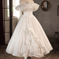 Beauty Brautkleid A-Linie Herzausschnitt Plissee Brautkleid D3302