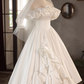 Beauty Brautkleid A-Linie Herzausschnitt Plissee Brautkleid D3302