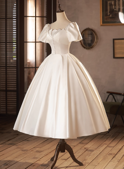 Robe de mariée beauté A-Line, décolleté en cœur, plissée, D3302
