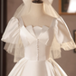 Robe de mariée beauté A-Line, décolleté en cœur, plissée, D3302
