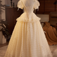 Beauty Brautkleid A-Linie Herzausschnitt Plissee Brautkleid D3302