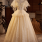 Beauty Brautkleid A-Linie Herzausschnitt Plissee Brautkleid D3302