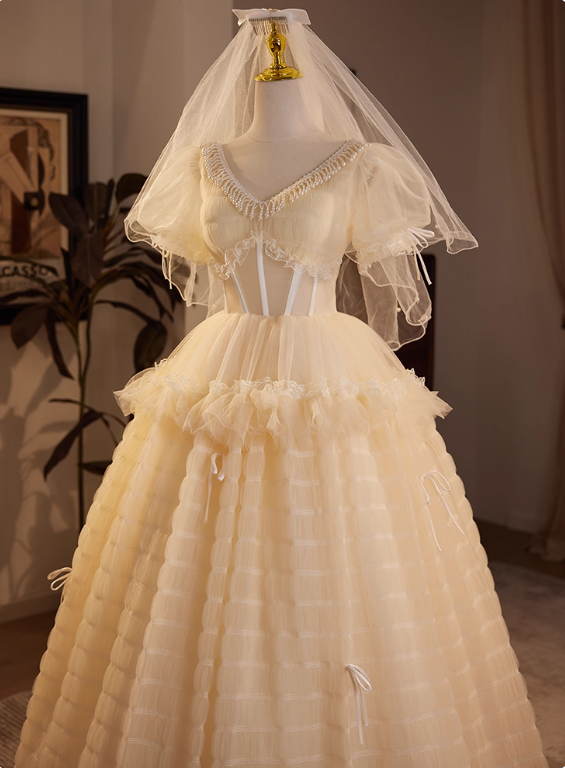Beauty Brautkleid A-Linie Herzausschnitt Plissee Brautkleid D3302