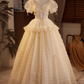 Beauty Brautkleid A-Linie Herzausschnitt Plissee Brautkleid D3302