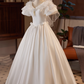 Stunning Wedding Dress V-neck Tulle Pleated Wedding Dress  D3706