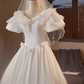 Stunning Wedding Dress V-neck Tulle Pleated Wedding Dress  D3706