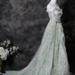 Charming Prom Dress Strapless Pleated Print Evening Dress Gala Dress    D3707