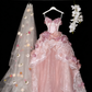 Popular Prom Dress Sweetheart Lace Flower Ball Gown Sweet 16 Dress Evening Dress   D3712