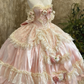 Sweet Prom Dress Sweetheart Pleated Tiered Ball Gown Quinceanera Dress Evening Dress   D3719