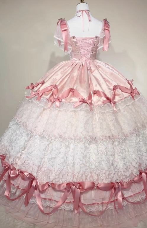 Popular Prom Dress Square Neck Pleated Ball Gown Sweet 16 Dress Evening Dress   D3721