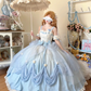 Stunning Prom Dress Spaghetti Straps Tulle Pleated Ball Gown Sweet 16 Outfits Evening Dress   D3724
