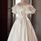 Beauty Brautkleid A-Linie Herzausschnitt Plissee Brautkleid D3302