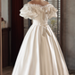 Beauty Brautkleid A-Linie Herzausschnitt Plissee Brautkleid D3302