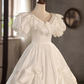 Robe de mariée beauté A-Line, décolleté en cœur, plissée, D3302