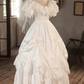 Robe de mariée beauté A-Line, décolleté en cœur, plissée, D3302