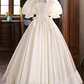 Vintage Wedding Dress Square Neck Lace Pleated Wedding Dress  D3727