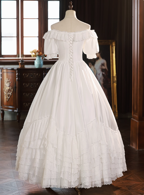 Robe de mariée beauté A-Line, décolleté en cœur, plissée, D3302