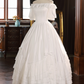 Robe de mariée beauté A-Line, décolleté en cœur, plissée, D3302