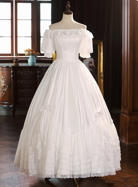 Robe de mariée beauté A-Line, décolleté en cœur, plissée, D3302