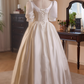 Robe de mariée beauté A-Line, décolleté en cœur, plissée, D3302