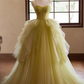 Pretty Prom Dress Spaghetti Straps Tulle Pleated Ball Gown Evening Dress Birthday Party Outfits   D3730