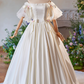 Robe de mariée beauté A-Line, décolleté en cœur, plissée, D3302