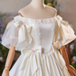 Robe de mariée beauté A-Line, décolleté en cœur, plissée, D3302