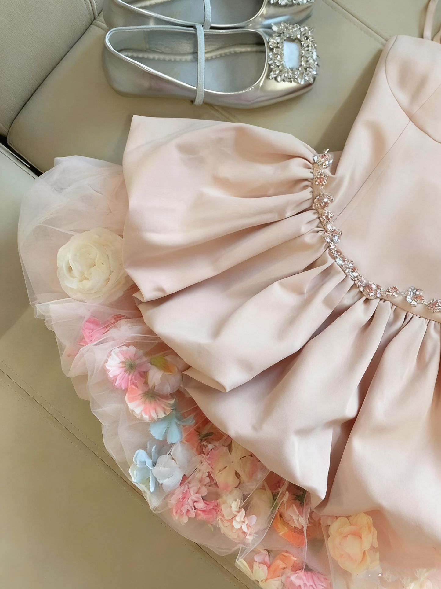 Popular Homecoming Dress Spaghetti Straps Pleated Flower Short Prom Dress Birthday Party Outfits     D3737