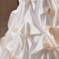 Newest Wedding Dress Strapless Flower Pleated Wedding Dress  D3741