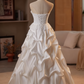 Newest Wedding Dress Strapless Flower Pleated Wedding Dress  D3741