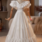 Robe de mariée beauté A-Line, décolleté en cœur, plissée, D3302