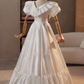Robe de mariée beauté A-Line, décolleté en cœur, plissée, D3302
