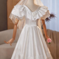 Robe de mariée beauté A-Line, décolleté en cœur, plissée, D3302